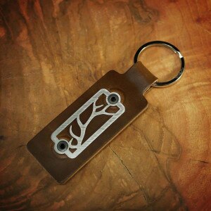 Sight Line Provisions Key and Gear Fob The Antler Shed in Horween Brown